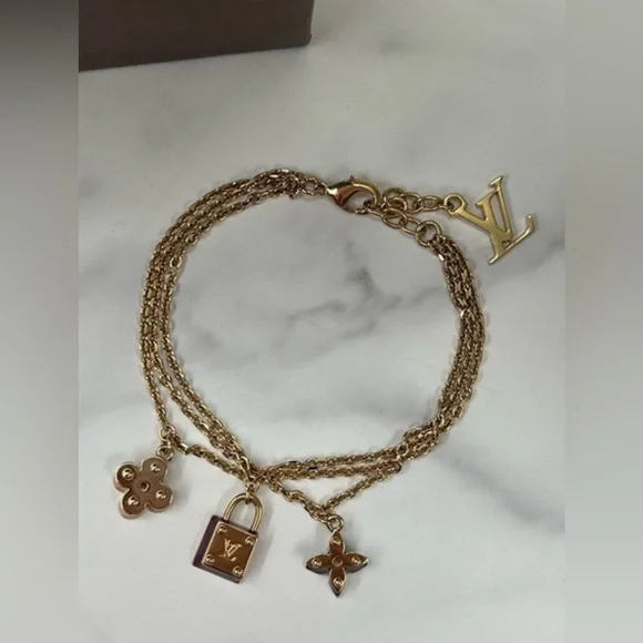LOUIS VUITTON SWEET MONOGRAM TRIPLE ENAMAL BRACELET - Picture 3 of 6